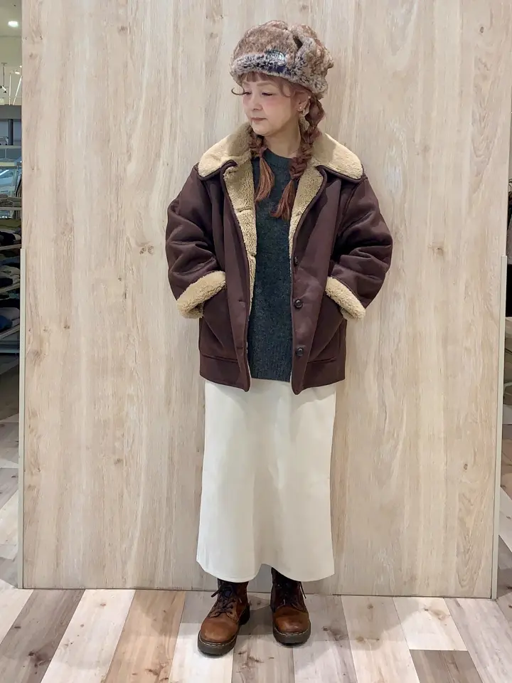 ≪USED≫フェイクムートンジャケット/Green Parks（グリーン パークス