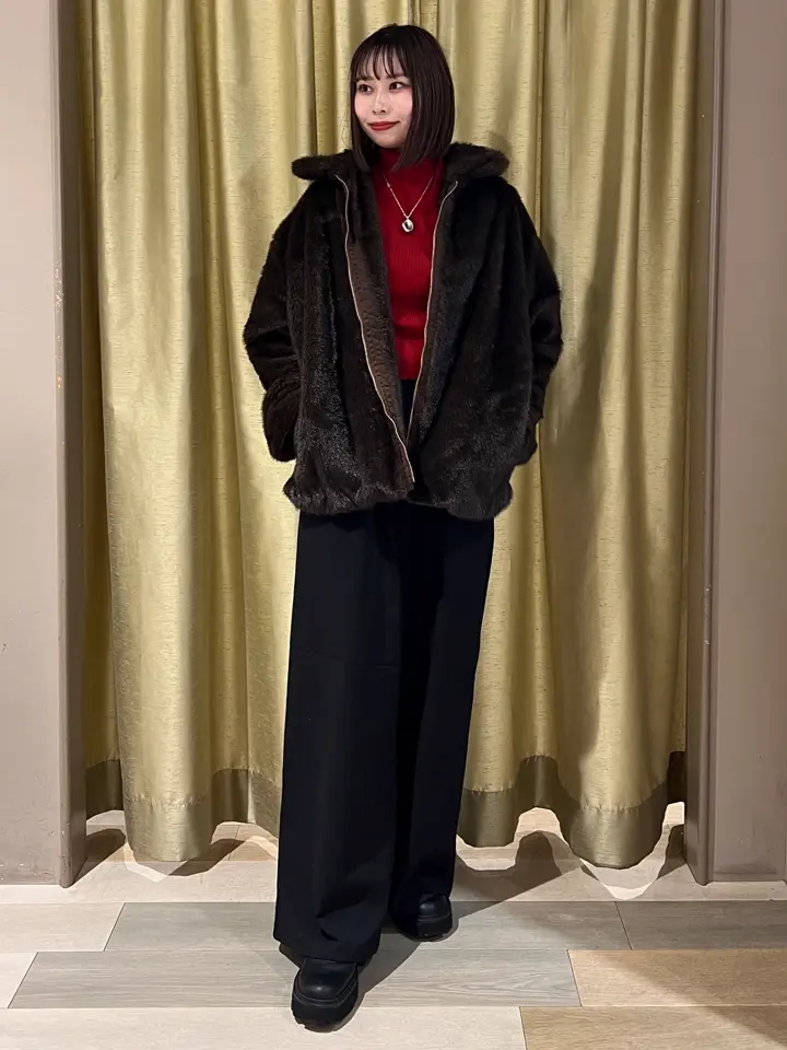 あったか裏起毛フレアワイドパンツ/Green Parks（グリーン パークス