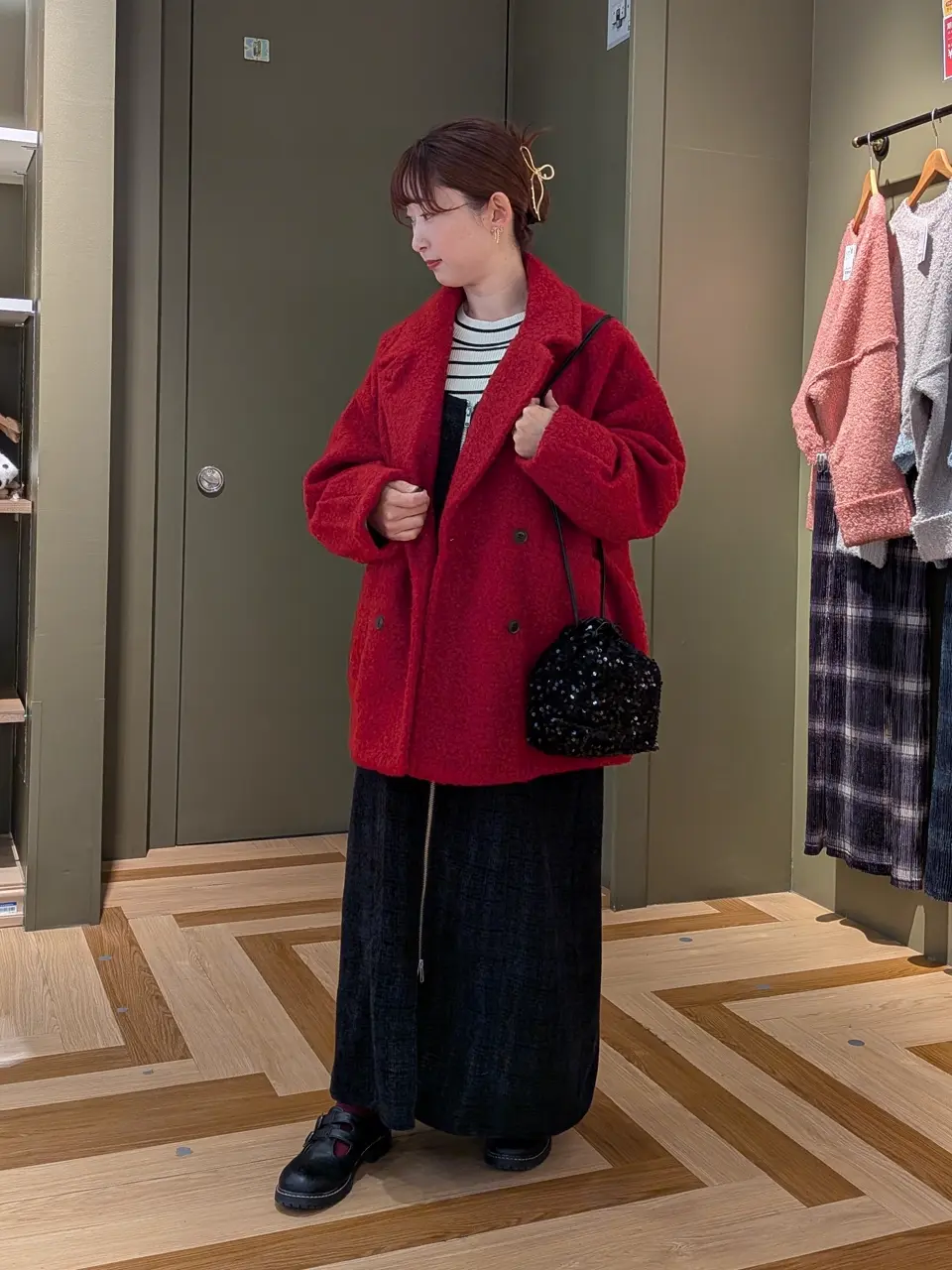 フロントZIPツイードキャミワンピース/Green Parks（グリーン パークス