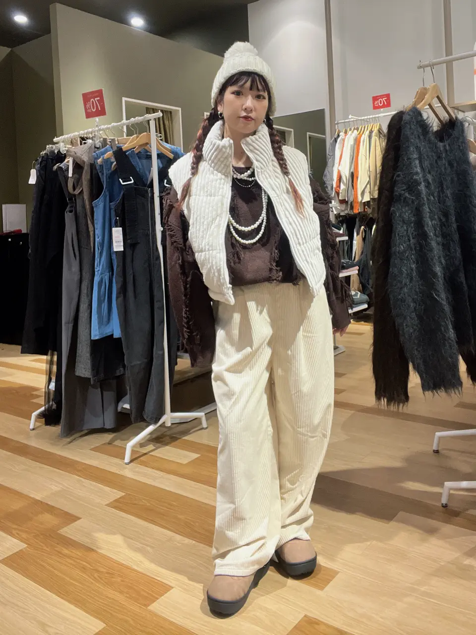 swing by ワイドコールベスト/Green Parks（グリーン パークス）の