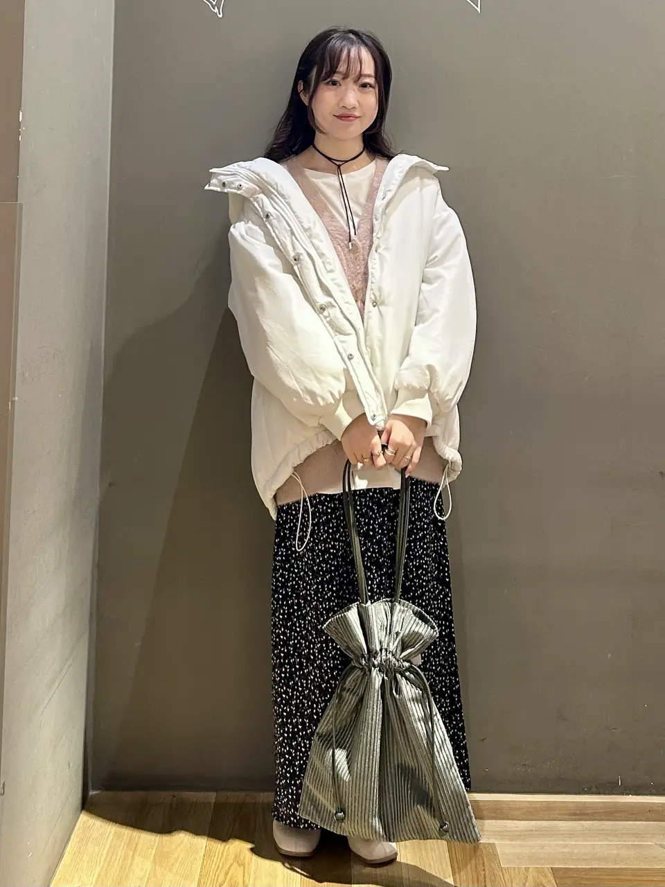 すっきり見えシルエットサテンナロースカート/Green Parks（グリーン