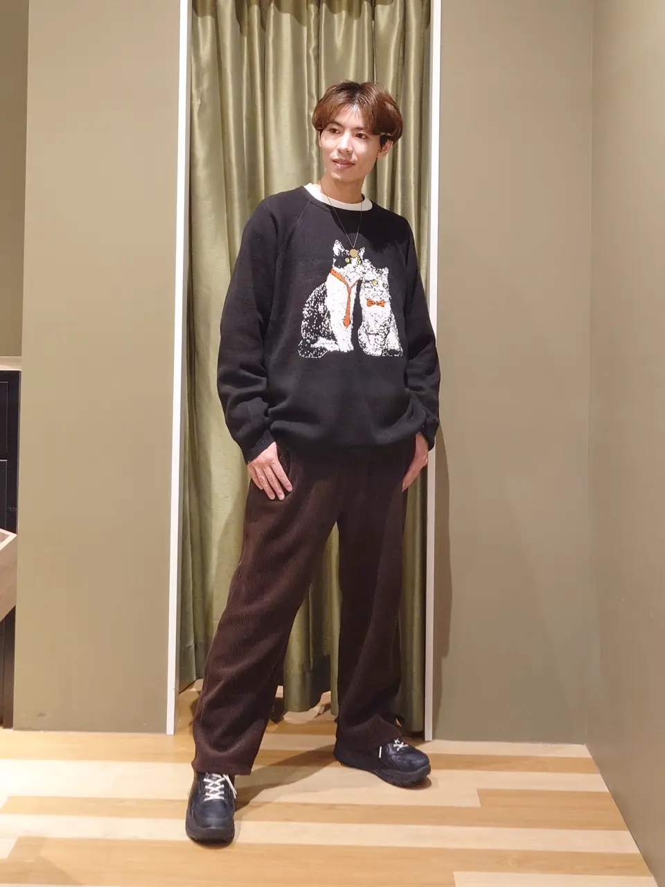 ダブルジャカードアニマル柄ニットA/CRAFT STANDARD BOUTIQUE