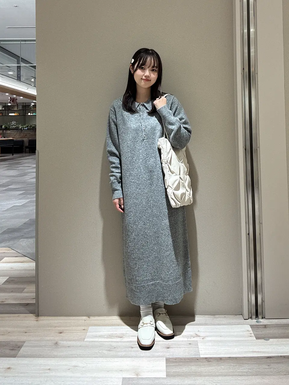 金釦ポロシャツニットワンピース/Green Parks（グリーン パークス）の