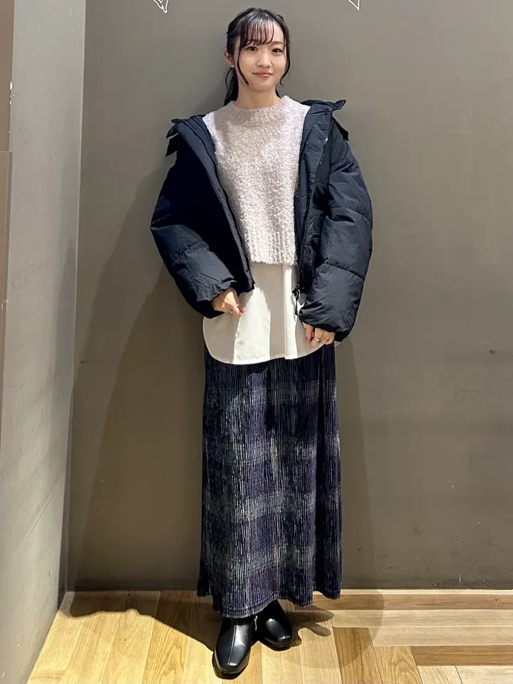 Petit Fleur ブークレワイドニット/Green Parks（グリーン パークス