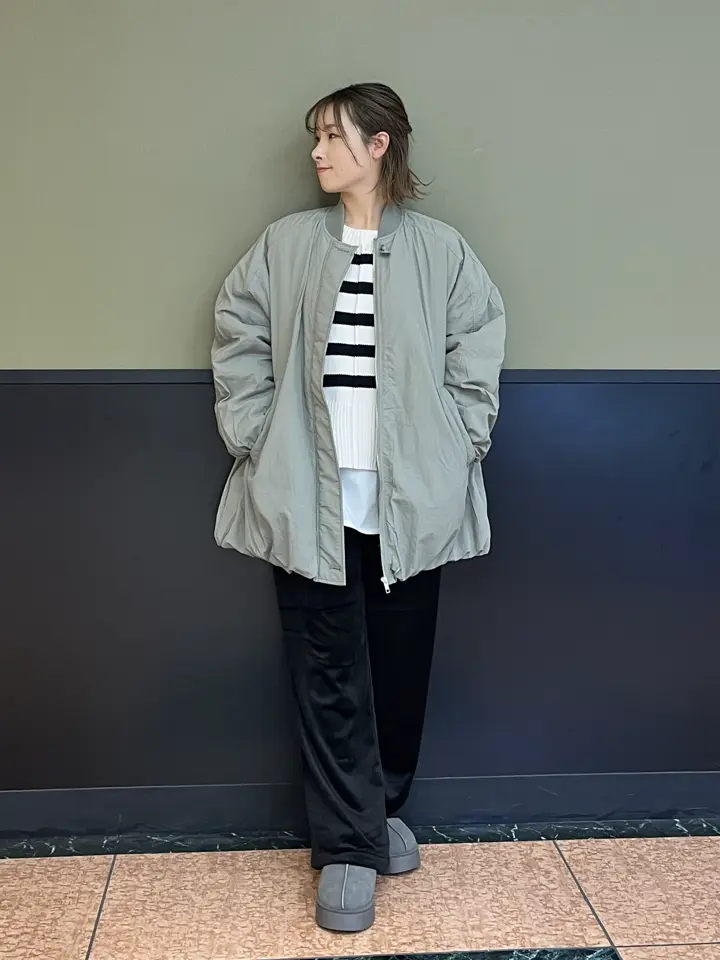 ぽかぽか裏起毛ベロアイージーパンツ/Green Parks（グリーン パークス