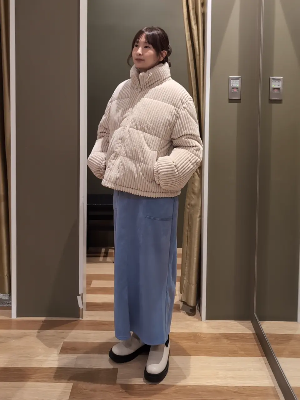 現行・美品✨バーバリー　ブルゾン　洗える　ストレッチ　ノバストライプ　S相当 BURBERRY（バーバリー） ブルゾン レディース チェック柄 フルジップ