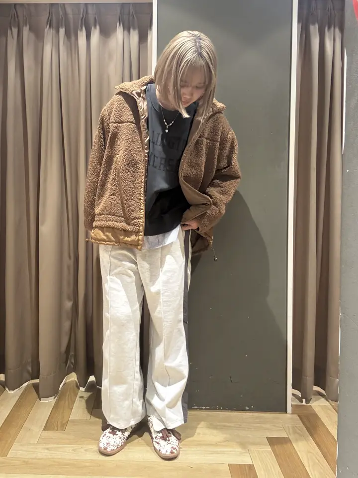 オーバーサイズロゴ裏毛プルオーバー/Green Parks（グリーン パークス