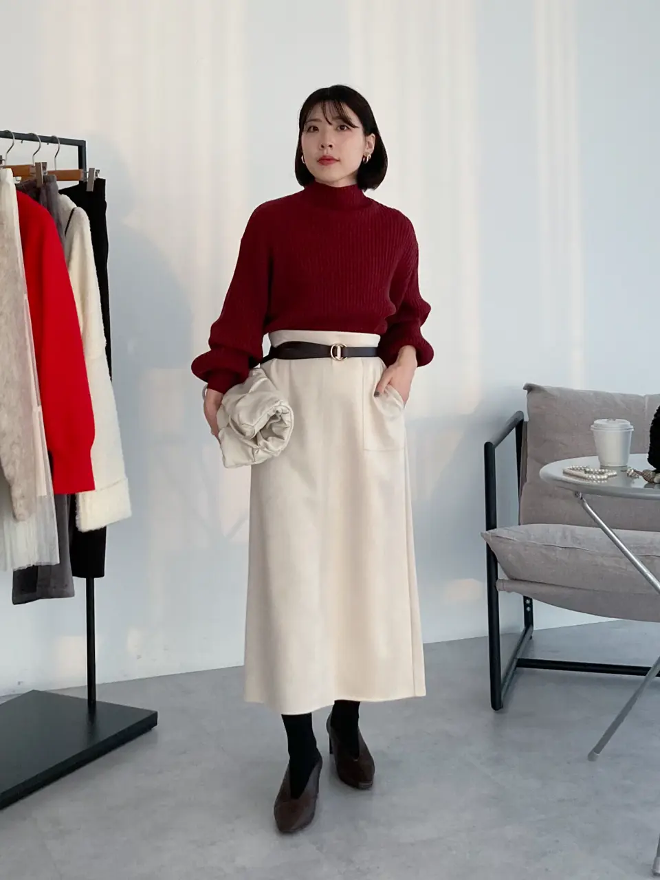 swing by ボトルネックラメニット/Green Parks（グリーン パークス）の