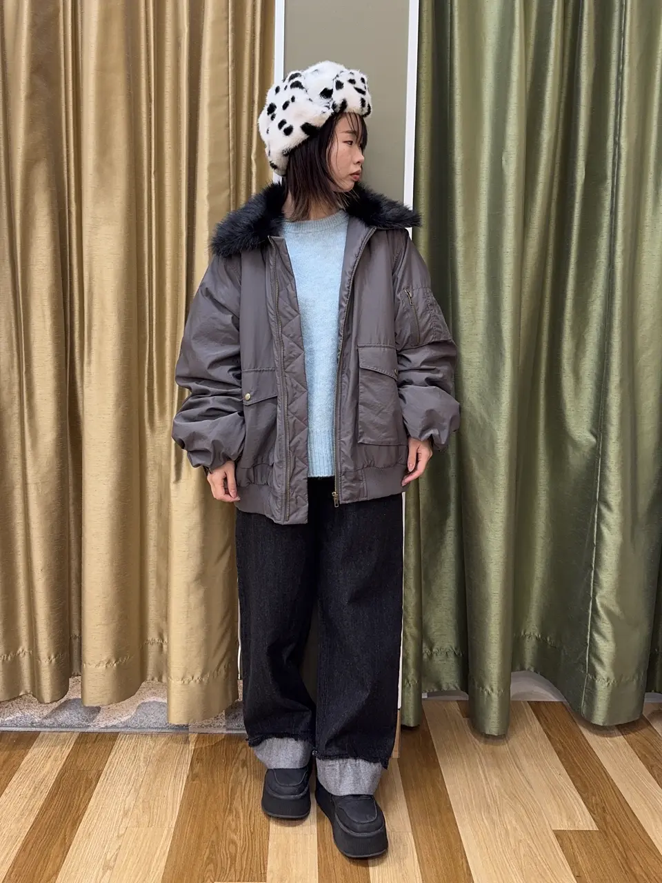□別注 CONTROLFREAK フライトキャップ/Green Parks(グリーン □別注 CONTROLFREAK フライトキャップ/Green Parks(グリーン