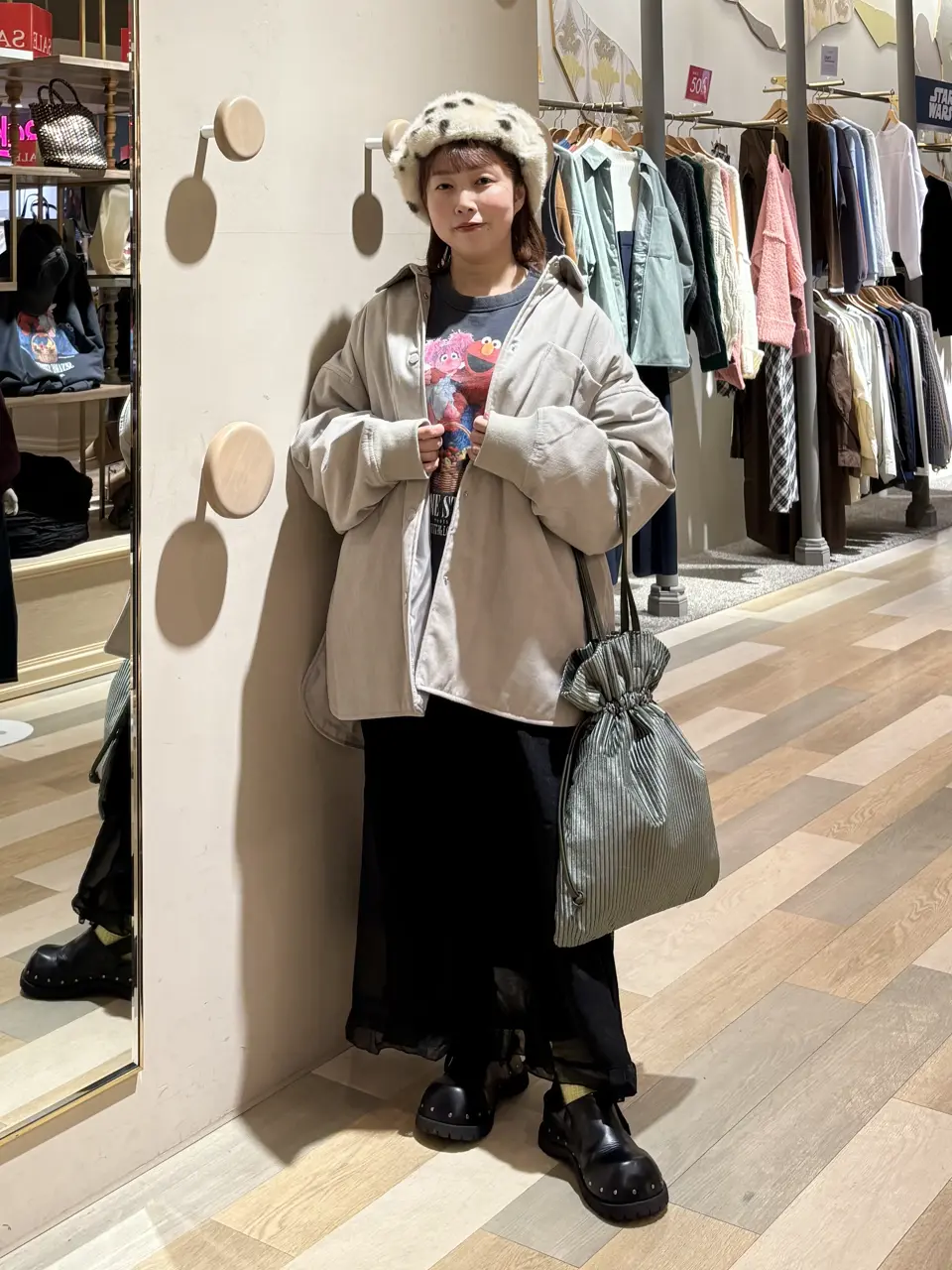 Petit Fleur シアーティアードキャミワンピ/Green Parks（グリーン