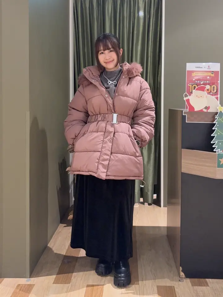 swing by ファイバーダウンベルト付コート/Green Parks（グリーン