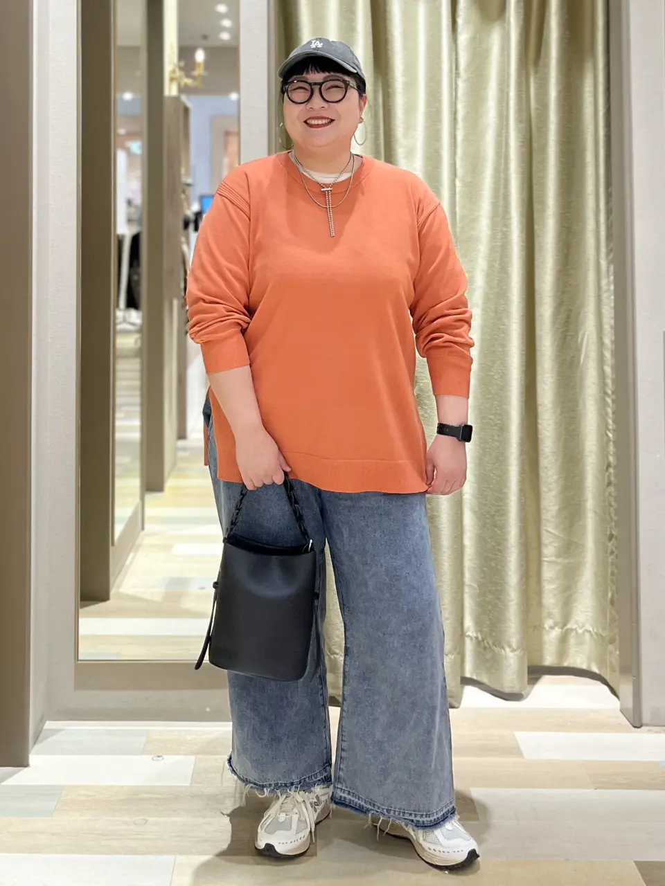 タックワイドデニムパンツ/Green Parks（グリーン パークス）のデニム