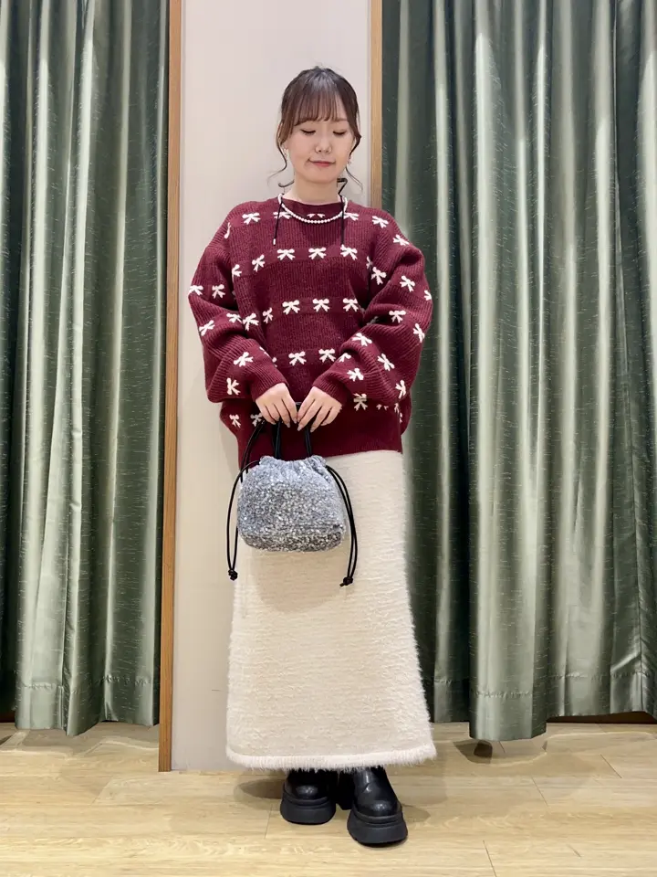 エスカーダ スポーツ ジュエリー柄 コットン ニット ブルゾン ゴルフ　叶姉妹 フローラルジャカードニットブルゾン(S(100-110cm) ミディアム グレー