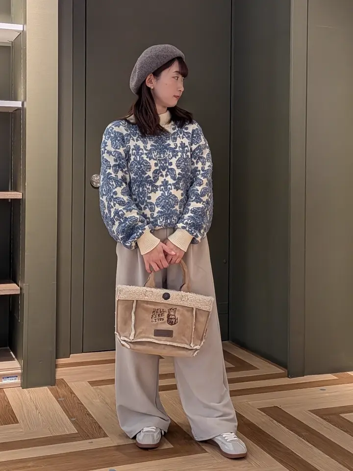 swing by アラベスクジャカードニット/Green Parks（グリーン パークス