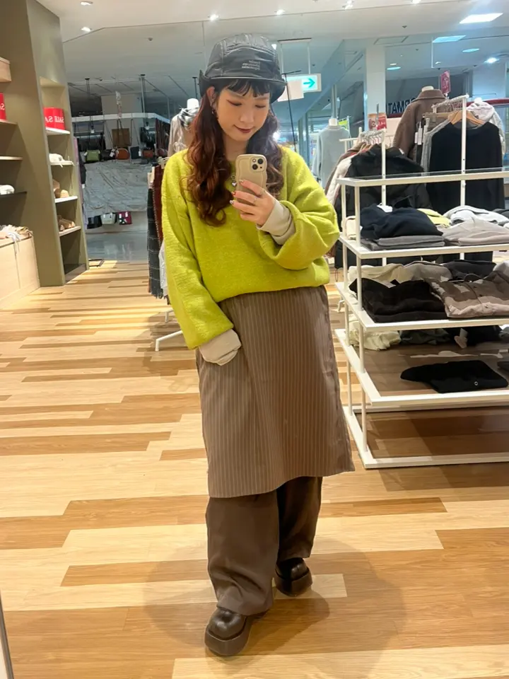 レース付きピンストライプジャンパースカート/CRAFT STANDARD BOUTIQUE