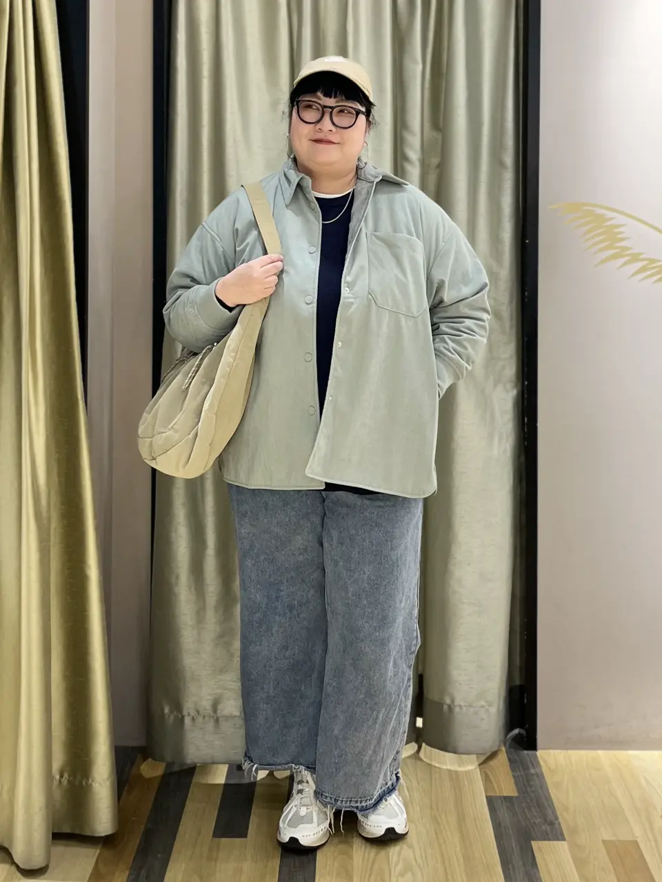 WEB限定】裾ラウンドホワイトインナー/Green Parks（グリーン パークス