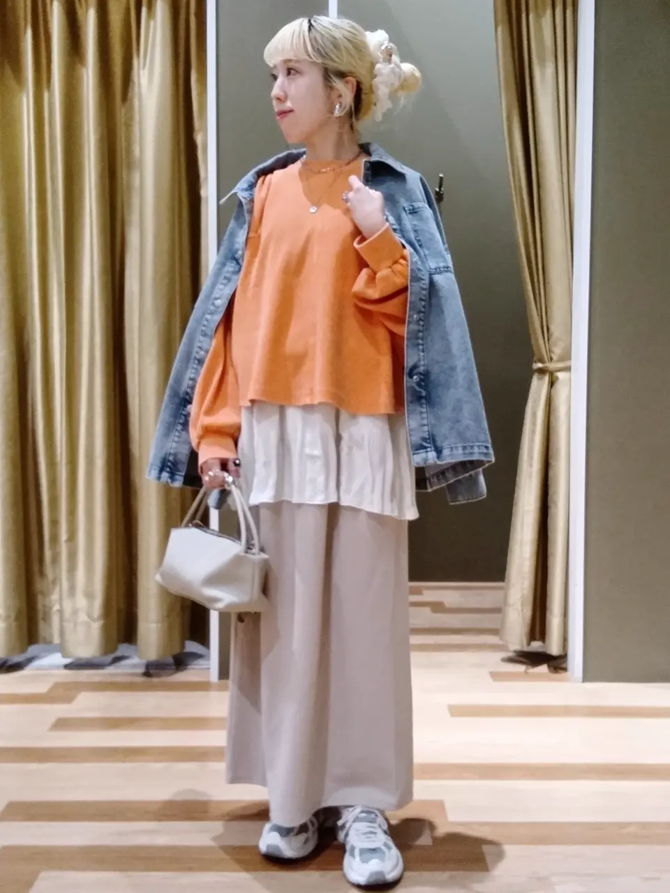 裾プリーツタンクトップ/Green Parks（グリーン パークス）のインナー