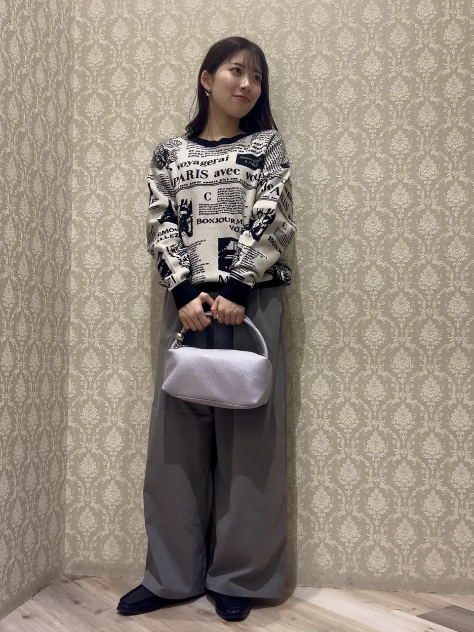 furry rate ジャカードニットプルオーバー/Green Parks（グリーン