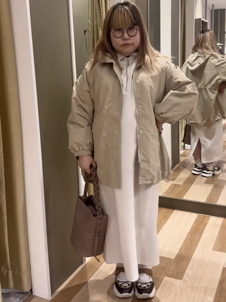 ポロ衿ハーフZIPカットワンピース/Green Parks（グリーン パークス）の