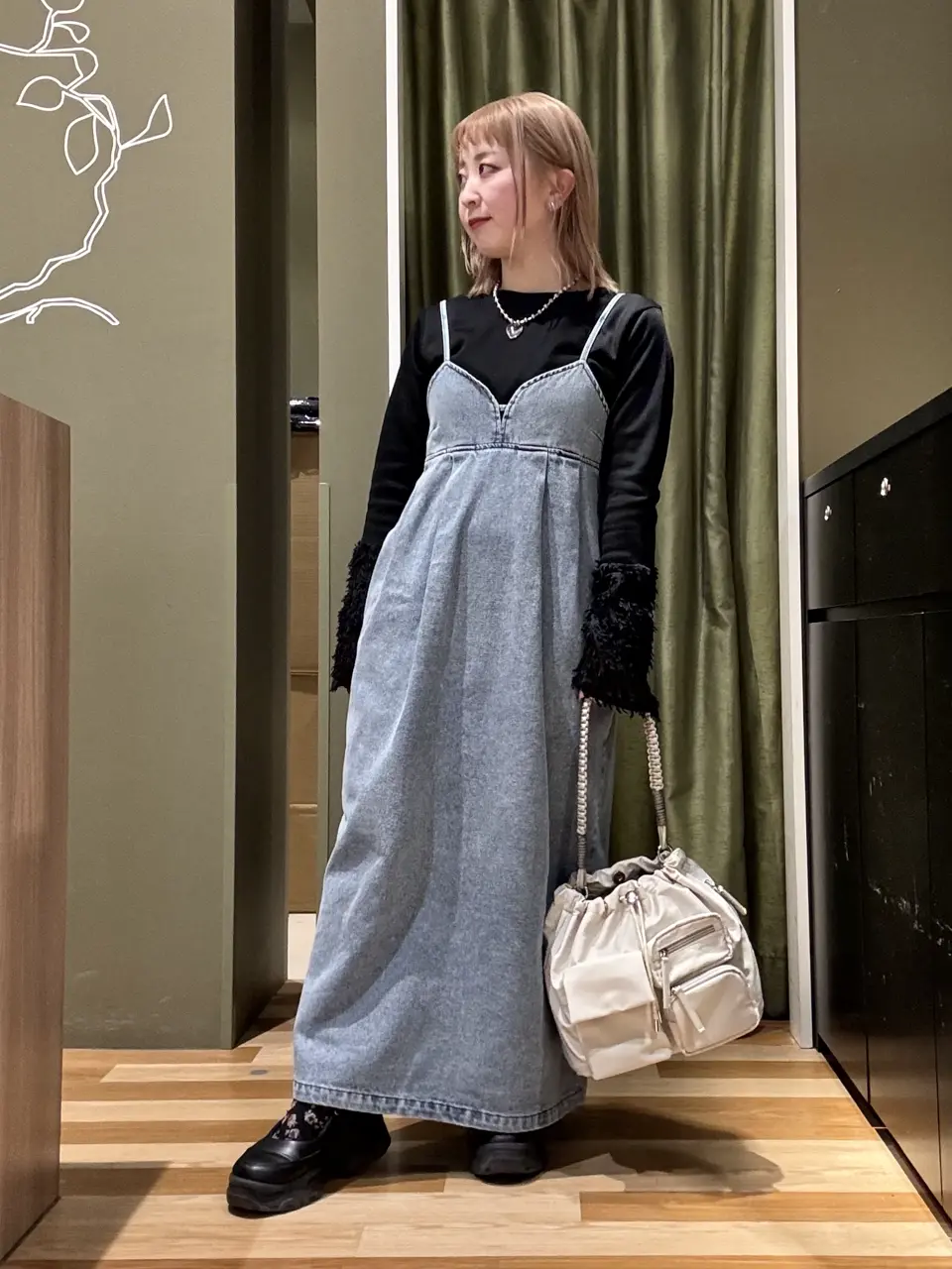 デニムキャミワンピース/Green Parks（グリーン パークス）のキャミ