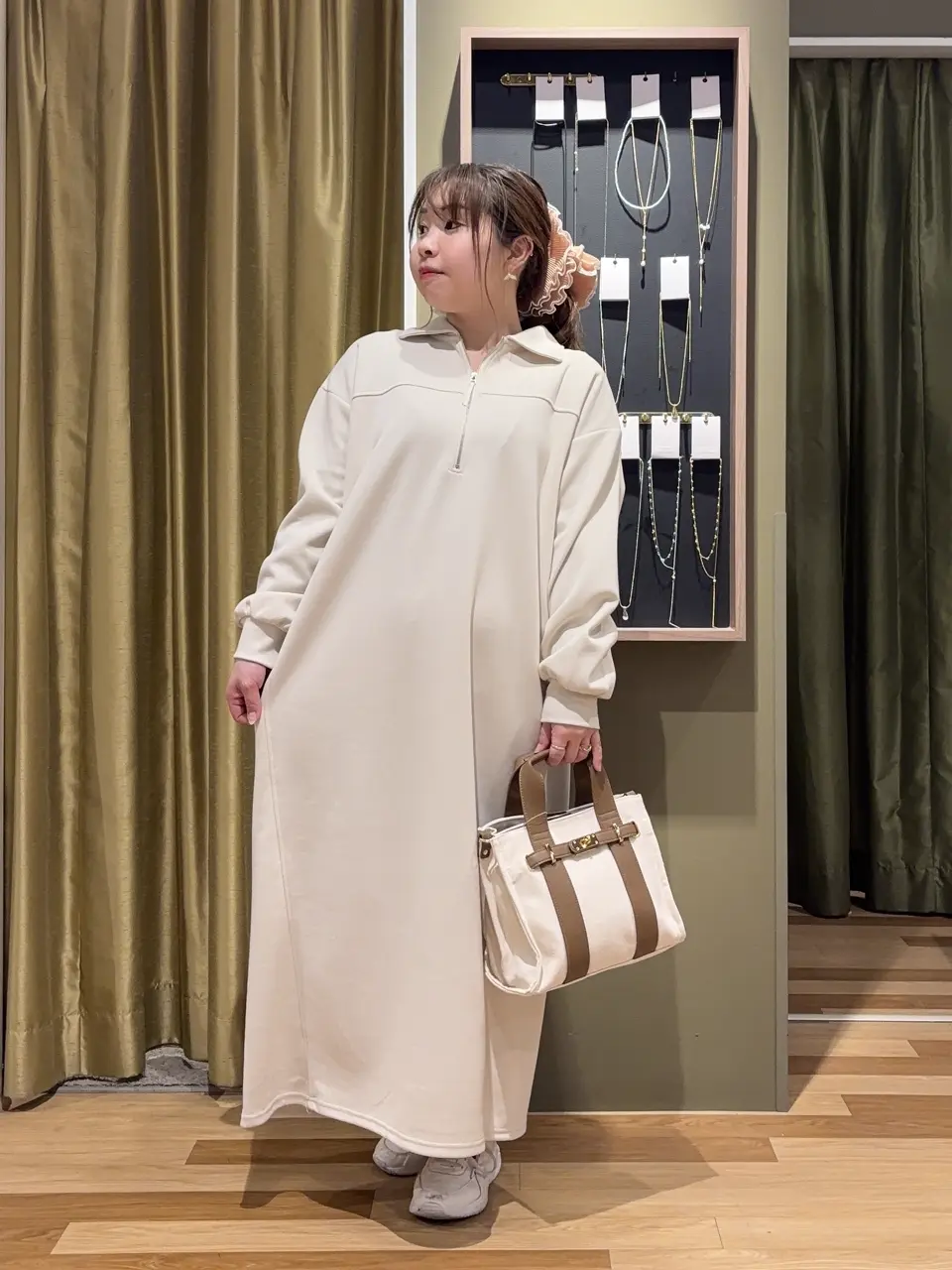 ラボ服⭐︎らぼ服 ワンピース 3着♡ ポロ衿ハーフZIPカットワンピース/Green Parks（グリーン パークス）の