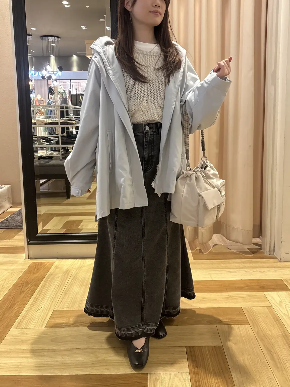 イージーデニムマーメイドスカート/Green Parks（グリーン パークス