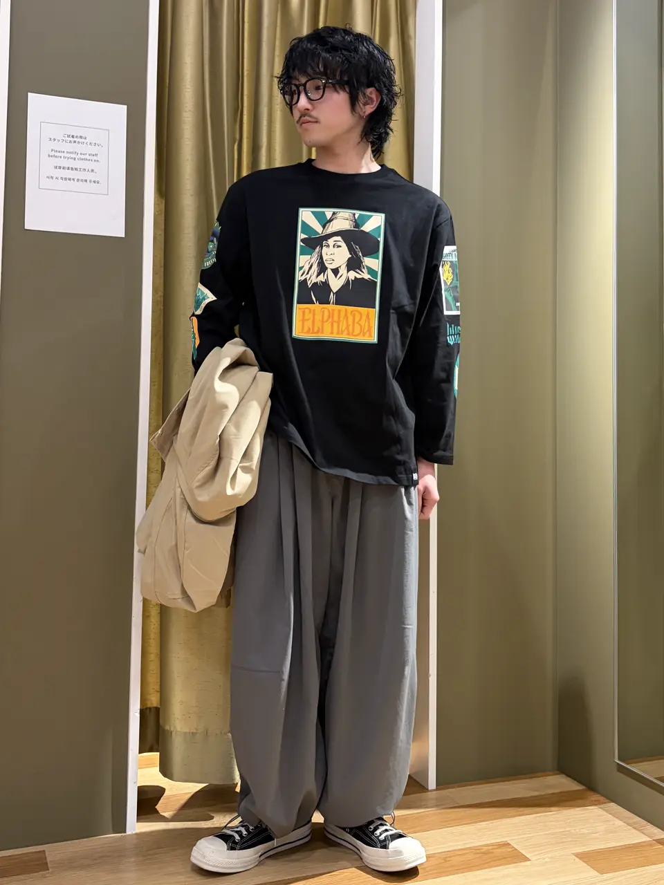 WICKED アートグラフィックロンTEE/Green Parks（グリーン パークス