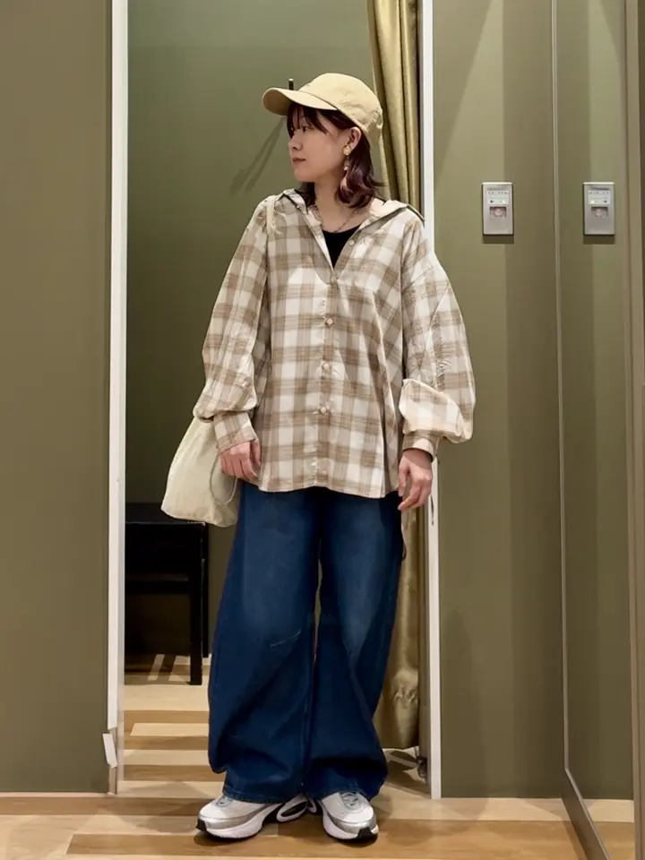 ウエストタックコクーンデニムパンツ/Green Parks（グリーン パークス