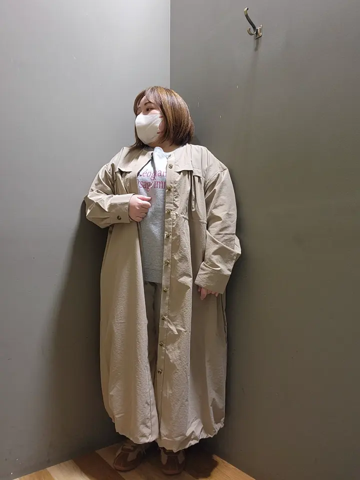七分袖ロゴ裏毛プルオーバー/Green Parks（グリーン パークス）の