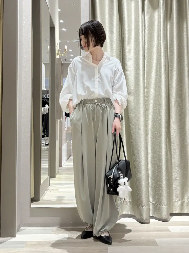 Cygne サテンコクーンパンツ サテンコクーンパンツ/Green Parks（グリーン パークス）のワイド