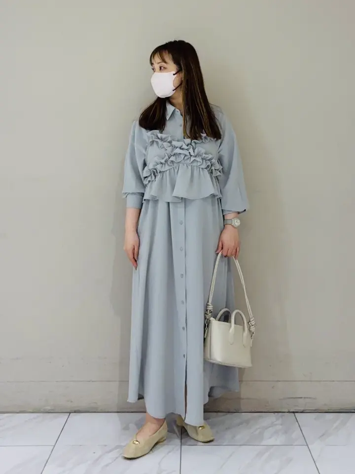 ≪USED≫SET2点フリルビスチェ＋シャツワンピース/Green Parks