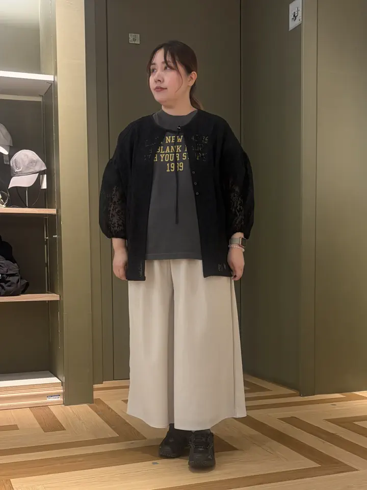 メッシュレースタック入りプルオーバー/Green Parks（グリーン