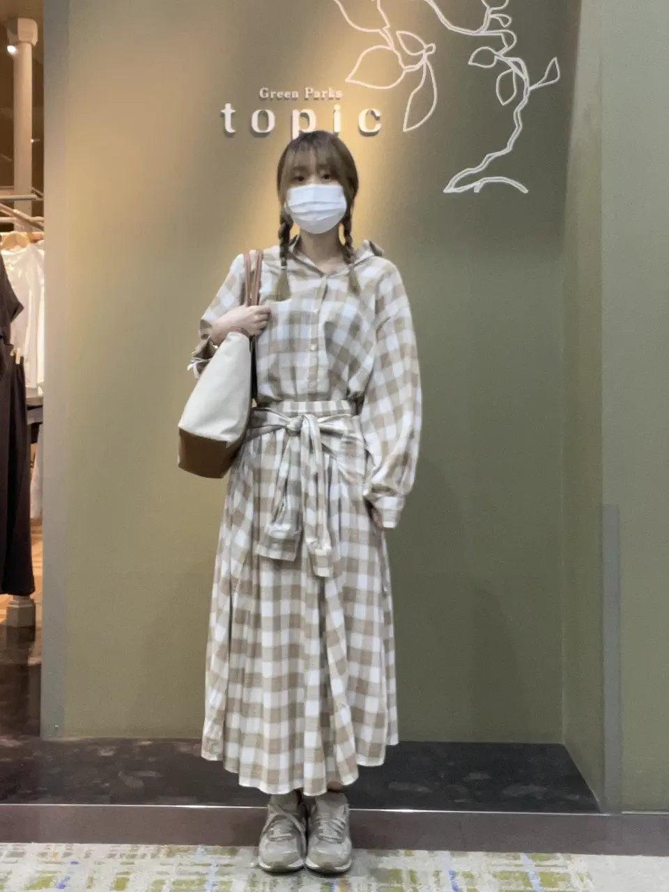 Roneparc シャーリングシャツ　グレイ　美品 しゃれシャツ】イージーケアシャーリングシャツ/Green Parks（グリーン