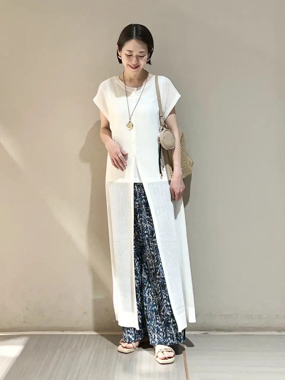 【値下げ】PEARLY GATES レイヤード風 ワンピース　2色セット 0 前後2WAYレイヤーニットワンピース/Green Parks（グリーン パークス