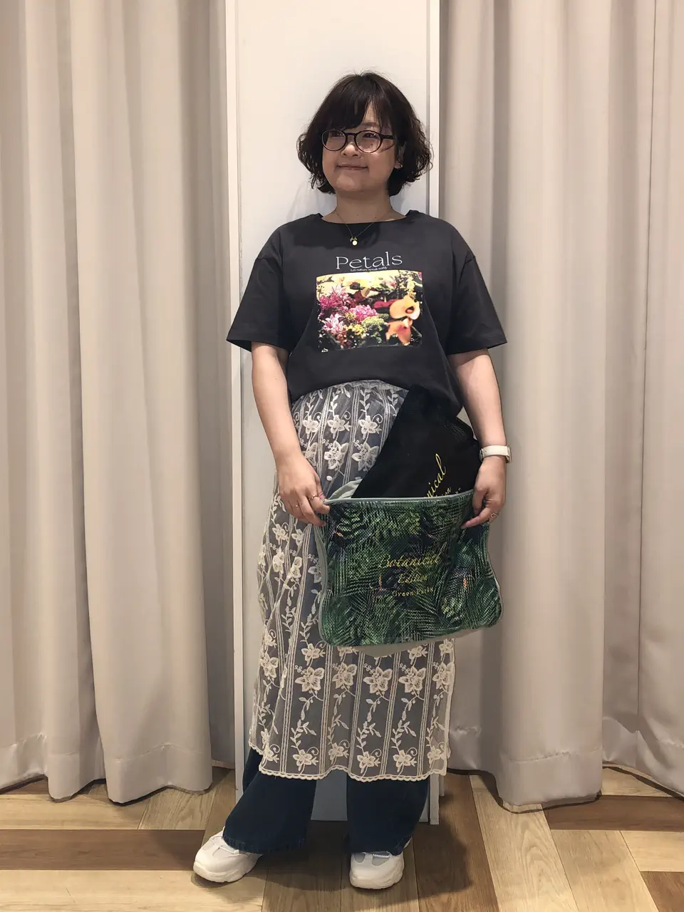 日比谷花壇コラボメッシュトラベルポーチ2点セット/Green Parks