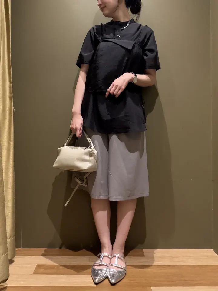 SIZE.38：イージーキュロットパンツ イージーケアキュロットパンツ/Green Parks（グリーン パークス）の