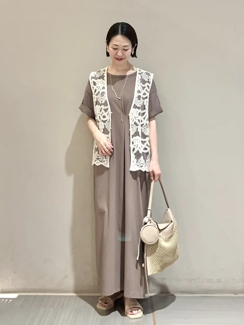 レース刺繍ベスト/Green Parks（グリーン パークス）のベスト