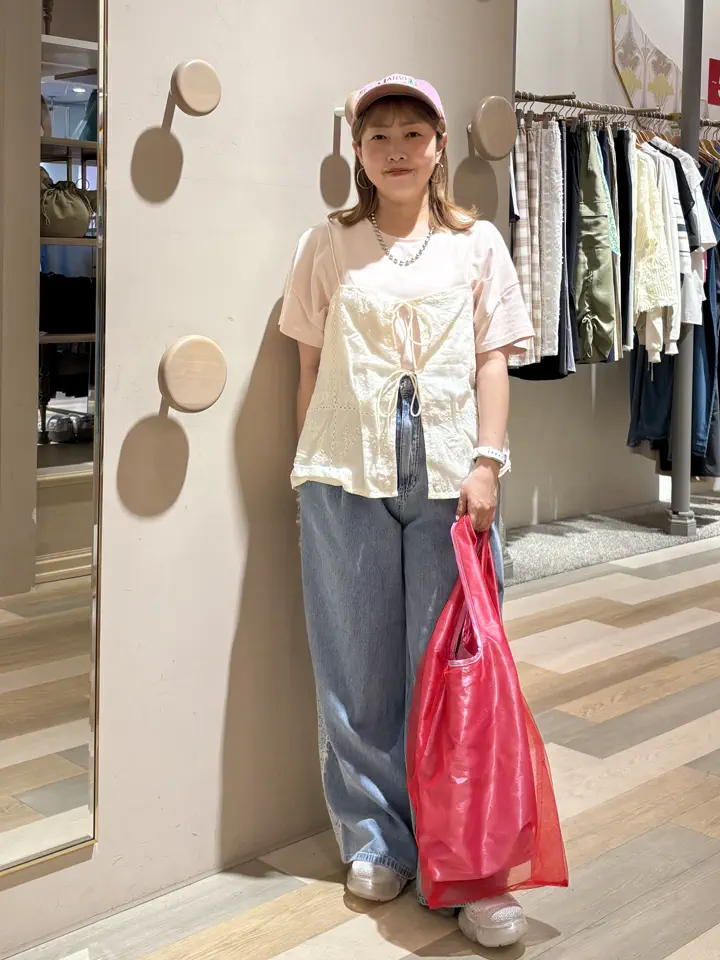 新品タグ付❤︎25SS PRIDE コットン リネン 切替 ブルゾン ジャケット 前後2WAYレース刺繍ビスチェ/Green Parks（グリーン パークス）の