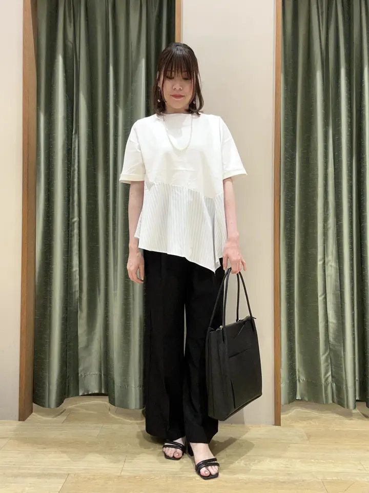 華やぎカットソー(アシメヘム)/Green Parks（グリーン パークス）の