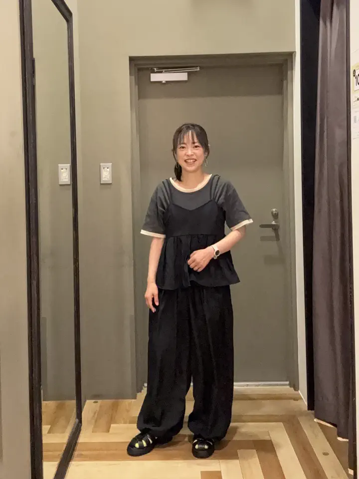 SET2点キャミビスチェ+ワイドパンツ/Green Parks（グリーン パークス
