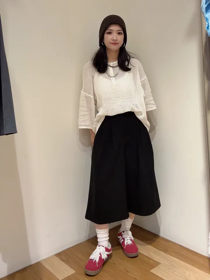SIZE.38：イージーキュロットパンツ イージーケアキュロットパンツ/Green Parks（グリーン パークス）の