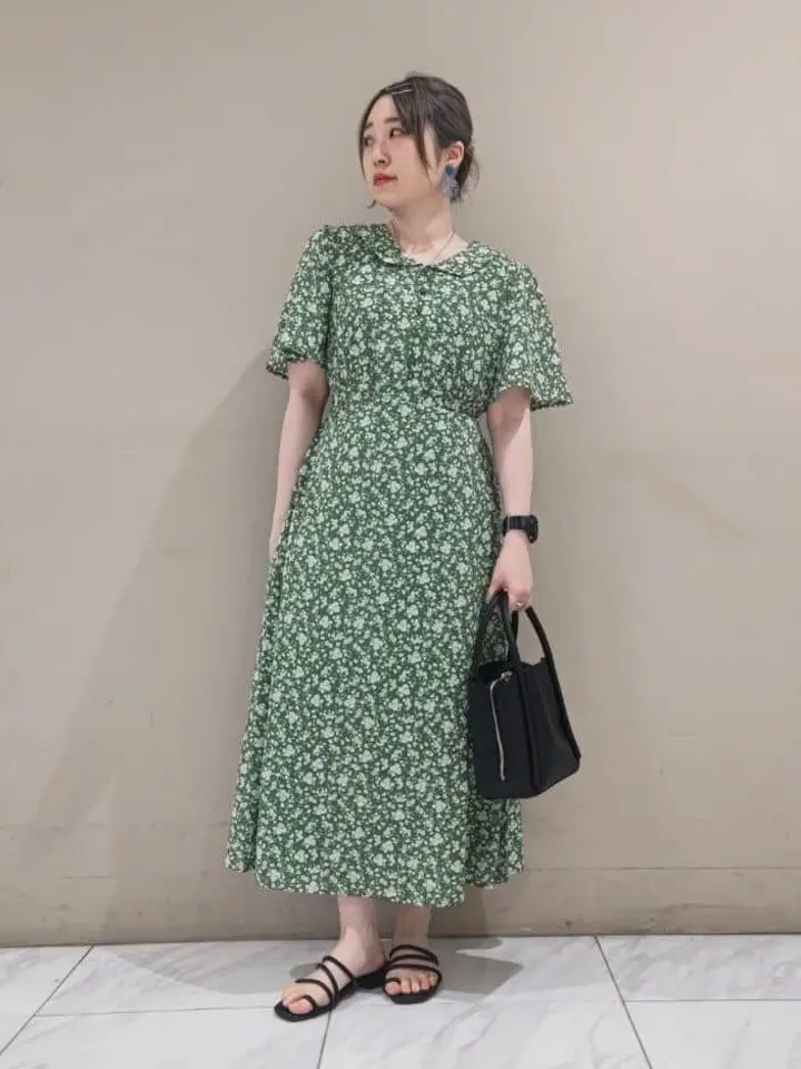 ちょっとレトロなワンピース/earth music&ecology（アース