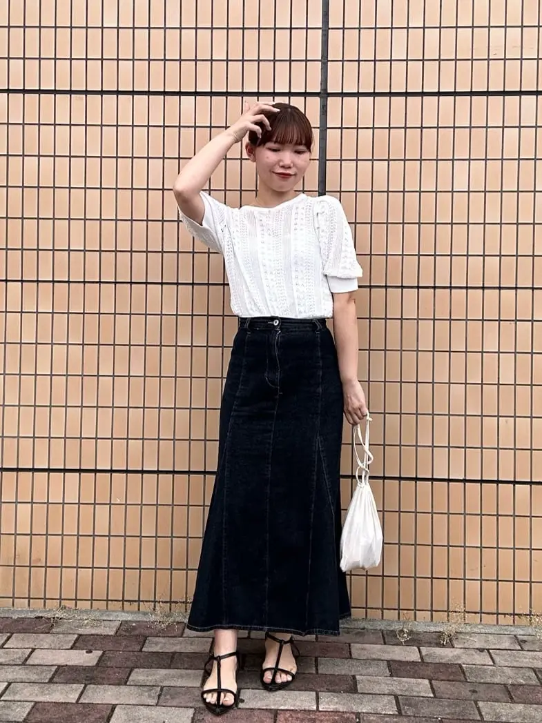 デニムマーメイドスカート/earth music&ecology（アース ミュージック