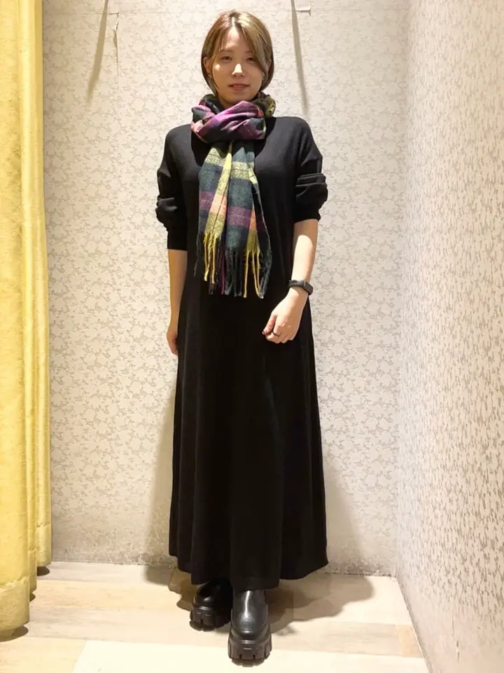 もちやわハイゲージニットワンピース/Green Parks（グリーン パークス