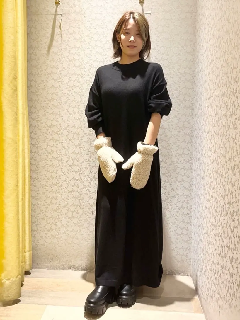 もちやわハイゲージニットワンピース/Green Parks（グリーン パークス