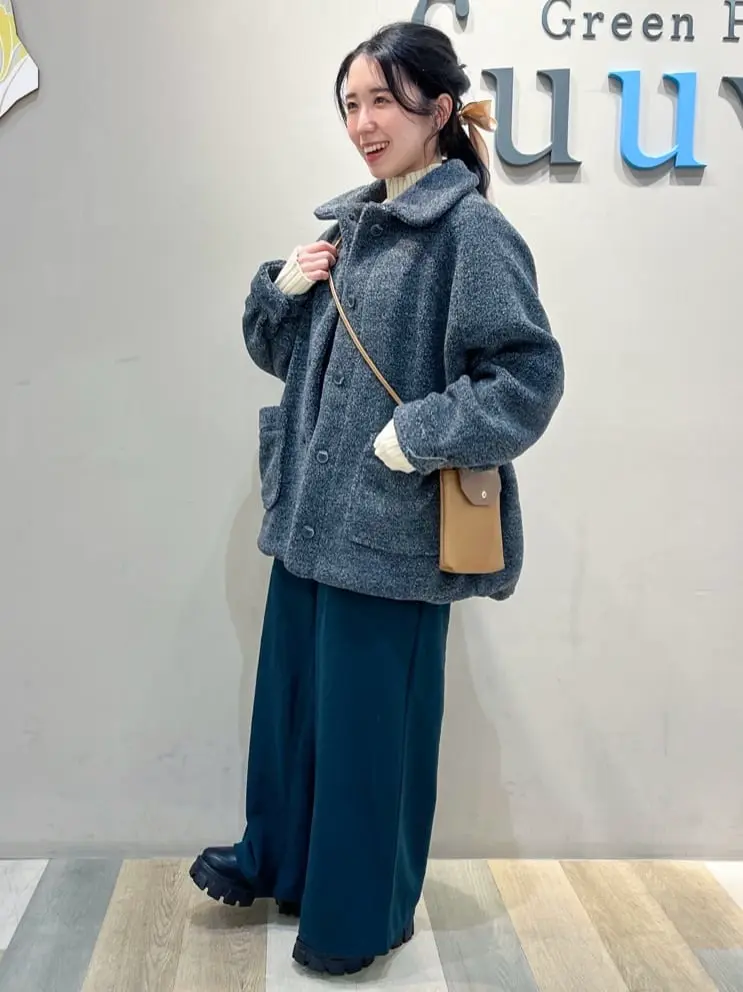 衿付きボアブルゾン/Green Parks（グリーン パークス）のその他コート