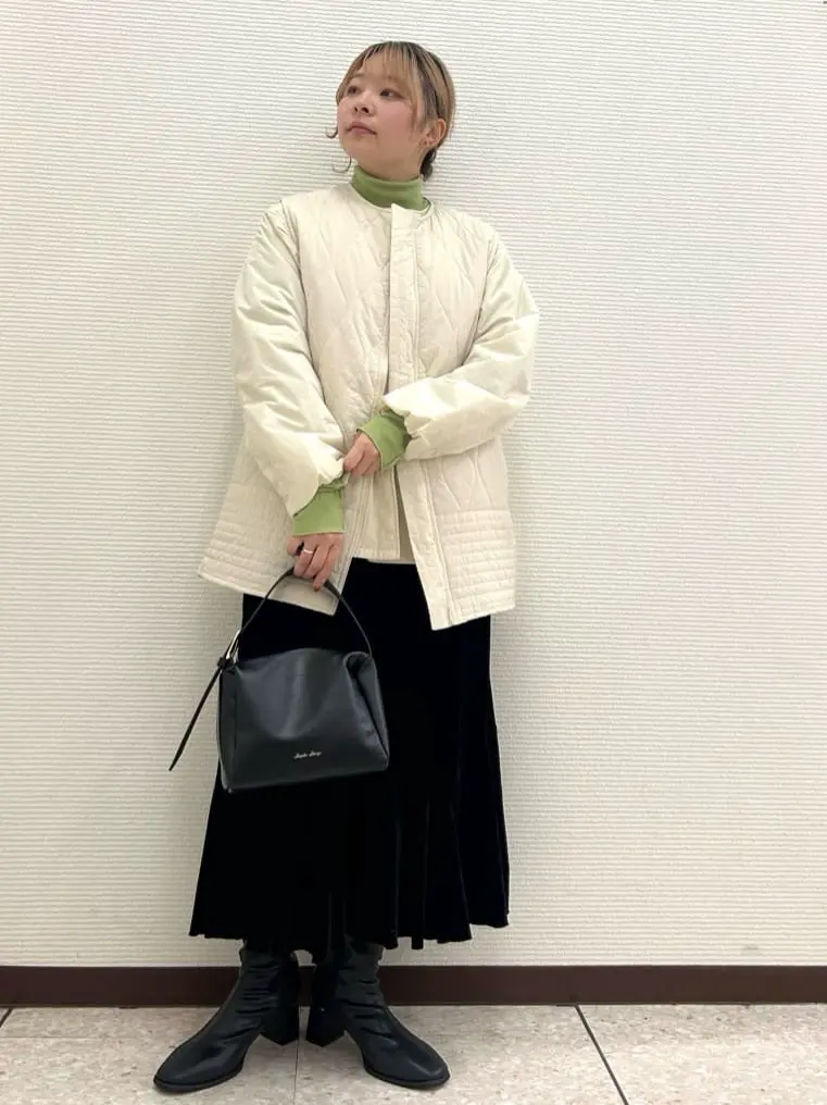 ライト中わたノーカラーブルゾン/Green Parks（グリーン パークス）の