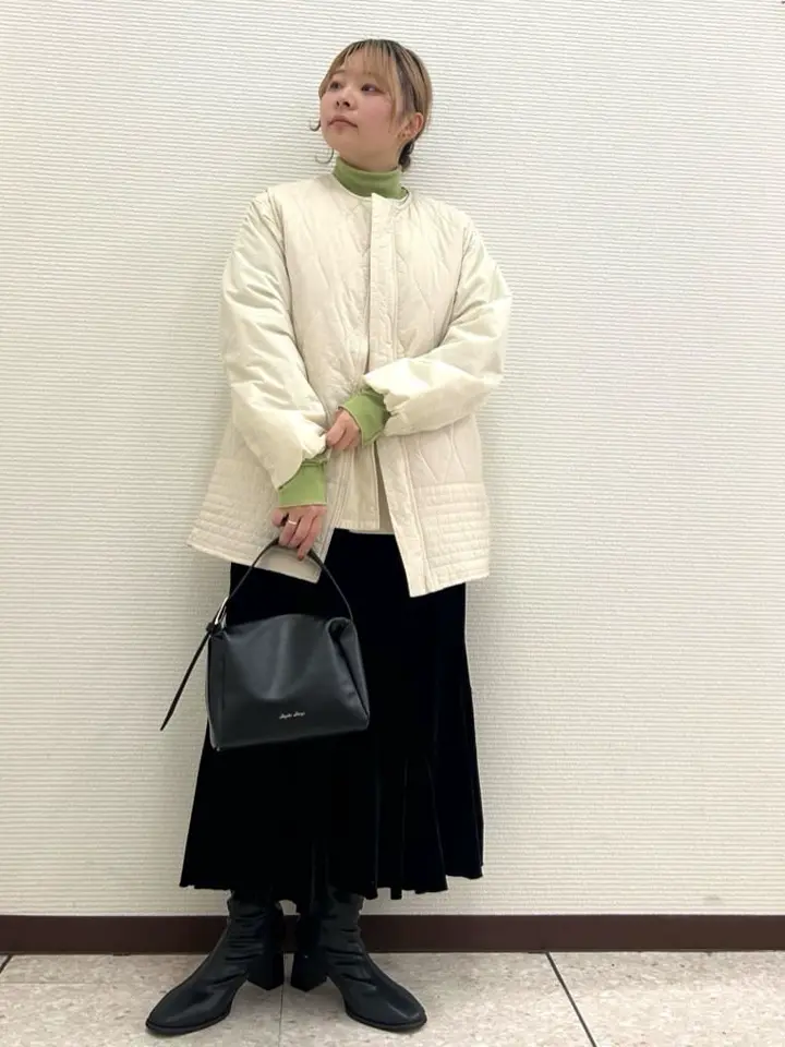 ライト中わたノーカラーブルゾン/Green Parks（グリーン パークス）の