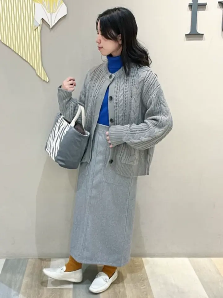 ケーブル釦ニットカーディガン/Green Parks（グリーン パークス）の