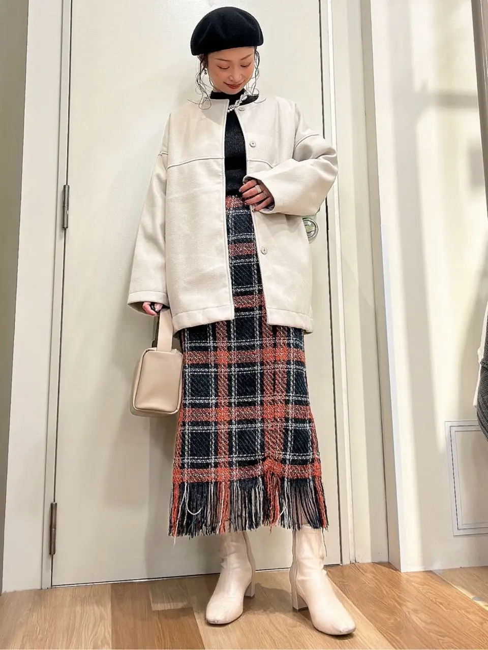 ライト中わたノーカラーブルゾン/Green Parks（グリーン パークス）の